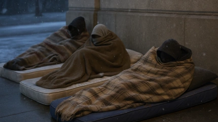 Voluntarios con preocupación por las personas sin hogar ante la primera ola de frio en Euskadi