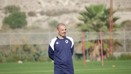 Beto Company, en un entrenamiento de la semana.