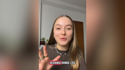 Dana, ucraniana en Valencia, en el vídeo