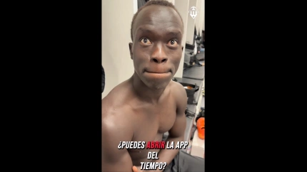 Mabil ha sido protagonista de un divertido vídeo subido por el Castellón.