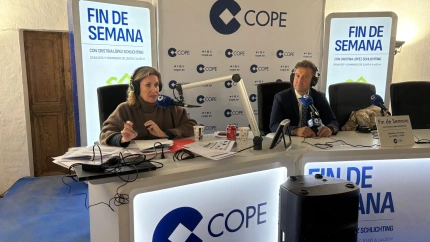 Cristina y el alcalde de la Calahorra