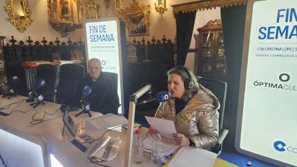 Fray Juan José Hernández con Cristina López Schlichting