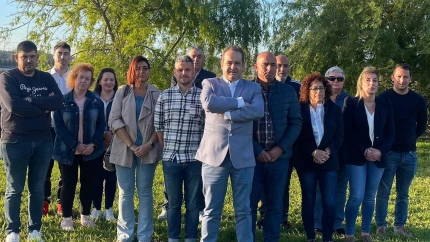 Integrantes de la candidatura del PP de Neda en las pasadas elecciones de mayo de 2023