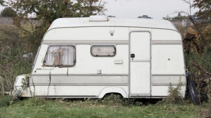 Fotografía recurso de una caravana