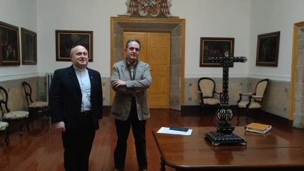 Monseñor Prieto y José Ramón Amor