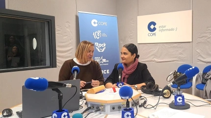 Adriana López durante su entrevista en COPE