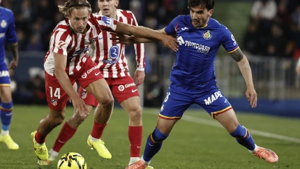 Marcos Llorente, durante el partido Getafe-Atlético