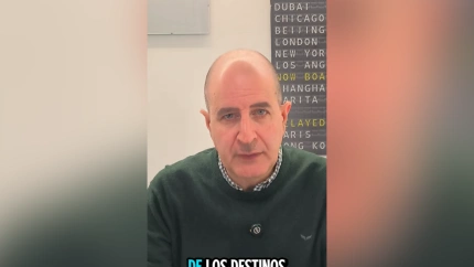 Carlos Lavilla, agente de viajes, en el vídeo