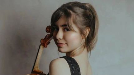 Sofía Rodríguez, con su violín