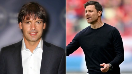 Morientes y Xabi Alonso