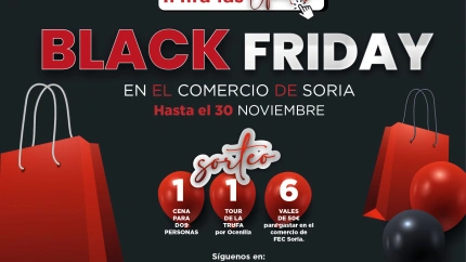 Los comercios sorianos se suman al Black Friday con descuentos y sorteos para los clientes