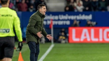 Alessio Lisci, entrenador de Osasuna en El Sadar