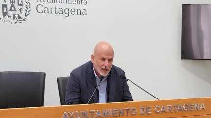 López Pretel durante la rueda de prensa