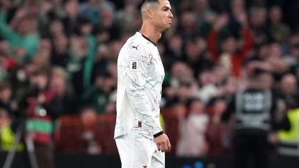 Cristiano Ronaldo, durante el partido ante Irlanda