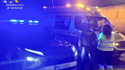 La Guardia Civil rescata a dos personas de un incendio en Illescas