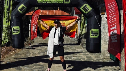 Manuel Vela acabó tercero en el Everest Ultra Trail