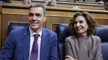 El presidente del Gobierno y la vicepresidenta primera en la sesión de control de este miércoles