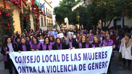 Manifestación 25-N en Jerez de la Frontera