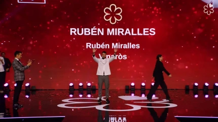 Rubén Miralles con la Estrella Michelín