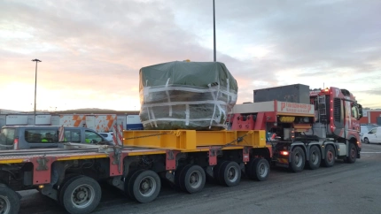 Llegada de los componentes para el centro de protonterapia de Galicia