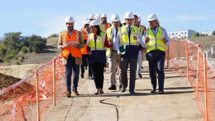 Visita a los trabajos del carril BUS-VAO del Aljarafe Norte