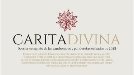 Cartel de la Federación anunciado zambombas y panderetas de las cofradías