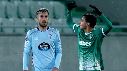 Petar Stanic, tras marcar un hat-trick con el Ludogorets frente al Celta en la Europa League