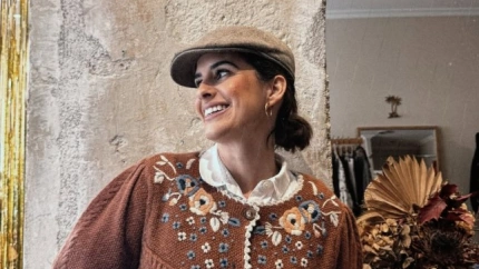 Aida Menéndez en su tienda de Oviedo