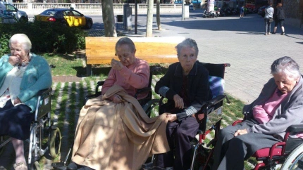 Ancianas de la residencia de las Hermanitas de los Pobres de Gracia