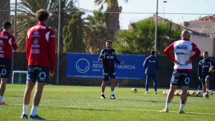 El Real Murcia se ha entrenado en Pinatar