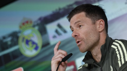 Xabi Alonso, durante la rueda de prensa previa al partido ante el Girona.
