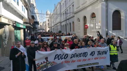 La manifestación está convocada por el Foro Cidadán polo Ferrocarril