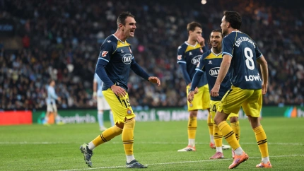 Kike García aprovechó la asistencia de Edu Expósito para marcar su tercer gol en Liga.