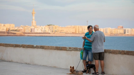 Dos personas hablando