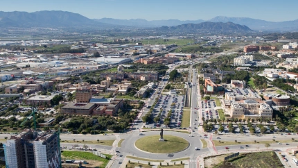 Vista aérea del campus de Teatinos