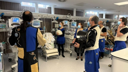 Concierto inédito en el hospital de Basurto, en Bilbao