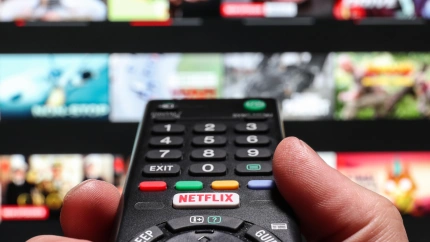 Mando de televisión usando Netflix