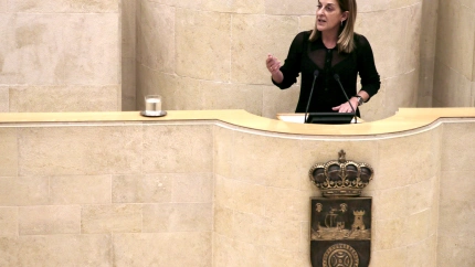 Sáenz de Buruaga durante su intervención.