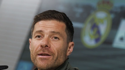 Xabi Alonso, en rueda de prensa
