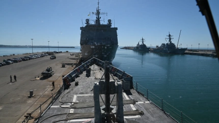 Fragata Reina Sofía en la Base de Rota
