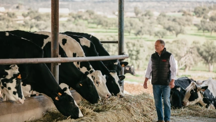 Francisco Eugenio Sánchez, ganadero de vacuno de leche de COVAP