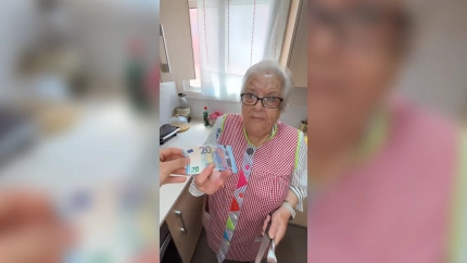 Encarna, durante el video