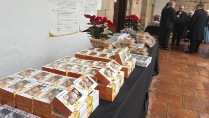 Cajas de dulces conventuales que se pondrán mañana a la venta en MONACAL 2025