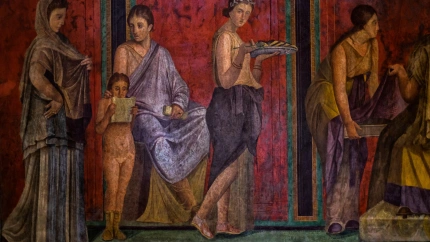 Fresco Pompeii. Italia