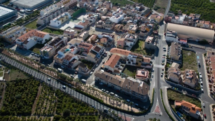 Beniflà visto desde arriba