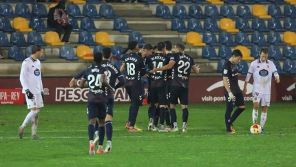 Jugadores del Eibar en Pasarón
