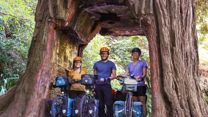 La navarra Leticia Sánchez Marco encara el reto de los 8.000 kilómetros.