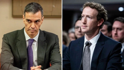 Pedro Sánchez y Mark Zuckerberg