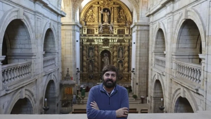 Fray Tomás en su parroquia de la Merced de Conxo