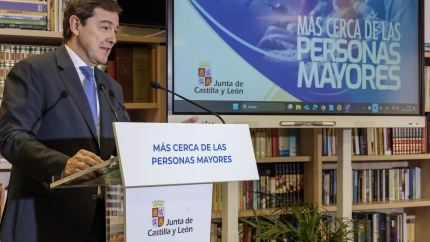 Acto pantallas interactivas en Segovia esta mañana